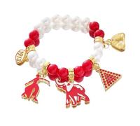HUSURU Sorority DST Bracelet Jewelry Greek Red Fortitude Dear Triangle Elephant 1913 Handsign Delta Bracelets For Women Elegant Gifts