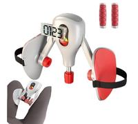 Husyop Thigh Trainer 0-77 lbs Adjustable Resistance, Pelvic Floor Exercise Devices with Fixed Leg Straps and Replaceable Handle, Kegel Exerciser Pelvic Floor Muscle Inner Thigh Exerciser for Women Men