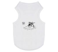 'Hut On Desert Island' Pet Dog/Cat T-Shirt (PT00100937)