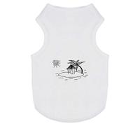 'Hut On Desert Island' Pet Dog/Cat T-Shirt (PT00100939)