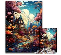 Hut Under Colorful Wonders Jigsaw Puzzles for Adults 1000 Piece Wooden Jigsaw Puzzles for Home Decor, Ideal Christmas & New Year Gift for Teenagers 1000 PCS(75x50cm)