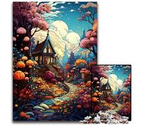 Hut Under Colorful Wonders Jigsaw Puzzles for Adults 1000 Puzzles for Adults for Home Decor, Ideal Christmas & New Year Gift for Teenagers 1000 PCS(38x26cm)