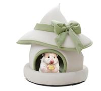 Hut | Warm Winter House in the Shape of a Hat - Removable Hamster Bed for Small Pets such as Chinchilla, Hamster, Ferret, Hedgehog, Chicken, Kitten in House
