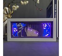 Hutao Zhongli Traveler Anime Creativity Paper Carving Lamp Remote Control Touch Led Room Desk Decoration Birthday Gift