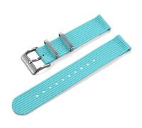 HUTBUVEAW 18/20/22mm Quick Release Single-layer Woven Nylon Watch Strap Two Piece Military Ballistic Fabric Replacement Premium Watchband(Sky Blue,20mm)