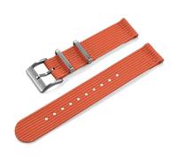 HUTBUVEAW 18/20/22mm Quick Release Single-layer Woven Nylon Watch Strap Two Piece Military Ballistic Fabric Replacement Premium Watchband(Orange,18mm)
