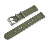 HUTBUVEAW 18/20/22mm Quick Release Single-layer Woven Nylon Watch Strap Two Piece Military Ballistic Fabric Replacement Premium Watchband(Amy Green,18mm)