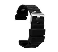 HUTBUVEAW 24mm Silicone Strap Compatible For Casio PROTREK Series PRG-600YB/650/5571/PRW-6600Y/YB Men's Sports Rubber Bracelet Accessori(332 Black)
