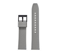 HUTBUVEAW Bullet Shape FKM Rubber Watch Strap 18mm 20mm 22mm 24mm Quick Release Watchbands Diving Waterproof Soft Wristband For HAISCH(Gray 2,20mm)