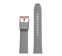 HUTBUVEAW Bullet Shape FKM Rubber Watch Strap 18mm 20mm 22mm 24mm Quick Release Watchbands Diving Waterproof Soft Wristband For HAISCH(Gray 4,20mm)