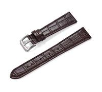 HUTBUVEAW Classic Bamboo Leather Watch Strap 16/18/19/20/21/22mm Quick Release Watchbands Unisex Smart Leather Wristbands(Coffee,16mm)