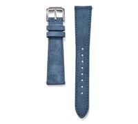 HUTBUVEAW Classic Suede Leather Watch Band Vintage Leather Watch Strap 18mm 19mm 20mm 22mm Quick Release Watchbands(Light Blue,22mm)