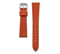 HUTBUVEAW Classic Suede Leather Watch Band Vintage Leather Watch Strap 18mm 19mm 20mm 22mm Quick Release Watchbands(Orange,19mm)