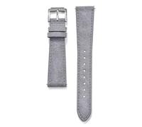 HUTBUVEAW Classic Suede Leather Watch Band Vintage Leather Watch Strap 18mm 19mm 20mm 22mm Quick Release Watchbands(Light Gray,19mm)