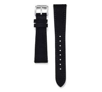 HUTBUVEAW Classic Suede Leather Watch Band Vintage Leather Watch Strap 18mm 19mm 20mm 22mm Quick Release Watchbands(Black,19mm)