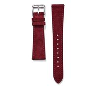 HUTBUVEAW Classic Suede Leather Watch Band Vintage Leather Watch Strap 18mm 19mm 20mm 22mm Quick Release Watchbands(Wine red,18mm)