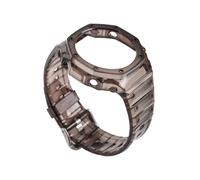 HUTBUVEAW DW 6900 Case + Strap For Casio G-Shock DW-6900 Transparent TPU Resin Silicone Bezel Band Men Women Sport Watch Accessories Men's(Translucency)