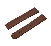 HUTBUVEAW FKM Rubber Black Blue Watch Strap 20mm 22mm Folding Pin Buckle Quick Release Watchband For Omega For Rolex For Moon For Swatch For Seiko(Brown,20MM_NO BUCKLE)