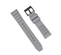 HUTBUVEAW Fluoro Rubber FKM Watch Strap 20mm 22mm Waterproof Diving Quick Release Breathable Universal Fit Sport Wristband(Gray 2,20mm)