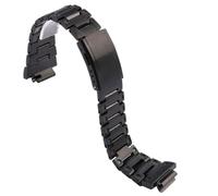 HUTBUVEAW For Casio Gshock GW-M5610 DW5600 GA2100 GM5600 GM2100 GW-5000 G-5600 Watchband Solid Steel Strap Stainless Steel Watchband(Black Yellow,GM5600)