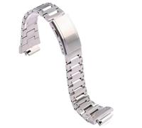HUTBUVEAW For Casio Gshock GW-M5610 DW5600 GA2100 GM5600 GM2100 GW-5000 G-5600 Watchband Solid Steel Strap Stainless Steel Watchband(Silver,GA2100-GA2110)
