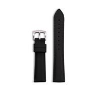 HUTBUVEAW Hybrid Nylon Fabric Watch Strap 18mm 19mm 20mm 22mm Bracelet Quick Release Replacement Black Blue Nylon Watchband(Black Silver,22mm)