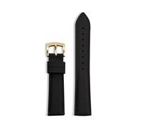 HUTBUVEAW Hybrid Nylon Fabric Watch Strap 18mm 19mm 20mm 22mm Bracelet Quick Release Replacement Black Blue Nylon Watchband(Black Gold,22mm)