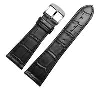 HUTBUVEAW Leather Watchbnd For Franck Muller Men Women Diamond Watch Straps 22mm 26mm FM Black Brown Quick Release Bracelet(Black silver clasp,26mm)