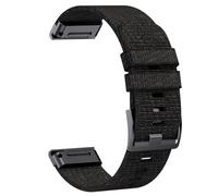 HUTBUVEAW Military Durable Nylon Strap Suitable For Fenix7X Pro/5X/6 Nylon Weaving, Suitable For Fenix5/6/7/Instinct Replacement(Black,22mm)
