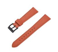 HUTBUVEAW Quick Release Business Vintage Stitched Leather Watch Strap 18mm 19mm 20mm 21mm 22mm 23mm 24mm For Traditional Watch(Orange2,24mm)
