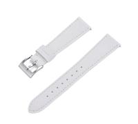 HUTBUVEAW Quick Release Business Vintage Stitched Leather Watch Strap 18mm 19mm 20mm 21mm 22mm 23mm 24mm For Traditional Watch(White1,23mm)