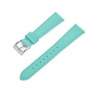 HUTBUVEAW Quick Release Business Vintage Stitched Leather Watch Strap 18mm 19mm 20mm 21mm 22mm 23mm 24mm For Traditional Watch(Sky Blue1,21mm)