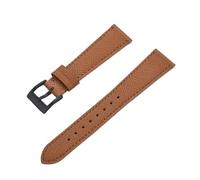 HUTBUVEAW Quick Release Business Vintage Stitched Leather Watch Strap 18mm 19mm 20mm 21mm 22mm 23mm 24mm For Traditional Watch(Brown2,20mm)