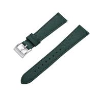 HUTBUVEAW Quick Release Business Vintage Stitched Leather Watch Strap 18mm 19mm 20mm 21mm 22mm 23mm 24mm For Traditional Watch(Green1,24mm)