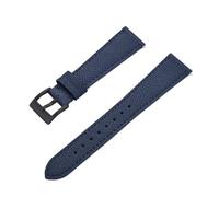 HUTBUVEAW Quick Release Business Vintage Stitched Leather Watch Strap 18mm 19mm 20mm 21mm 22mm 23mm 24mm For Traditional Watch(Blue2,18mm)