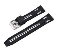 HUTBUVEAW Quick Release High Density Silicone Rubber Watch Straps 20mm 22mm Dual Color Sport Silicone Watch Bands(Black Grey,22mm)