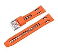HUTBUVEAW Quick Release High Density Silicone Rubber Watch Straps 20mm 22mm Dual Color Sport Silicone Watch Bands(Orange Black,20mm)