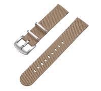HUTBUVEAW Quick Release Nylon Sailcloth Strap 18mm 20mm 22mm Military Watchband For Watch Accessories Replacement Bracelet(Khaki,22mm)