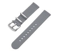 HUTBUVEAW Quick Release Nylon Sailcloth Strap 18mm 20mm 22mm Military Watchband For Watch Accessories Replacement Bracelet(Gery,18mm)