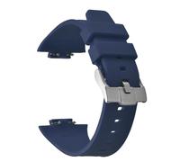 HUTBUVEAW Textured Double Quick Release Watch Bands 12mm Liquid Silicone Rubber PRX Watch Strap For Tissot PRX 80 40mm(Blue)