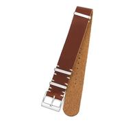 HUTBUVEAW Vintage Soft Genuine Leather Long Watchband 18mm 20mm 22mm Black Brown Watch Strap Watch Wrist Strap Watch Accessories For Man(Red Brown,18mm)
