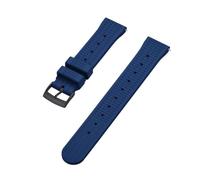 HUTBUVEAW Waffle Rubber Strap 20mm 22mm Sport Quick Release FPM/FKM Rubber Watchbands For Men's Diving Watch(Blue black,22mm)