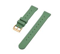 HUTBUVEAW Waffle Rubber Strap 20mm 22mm Sport Quick Release FPM/FKM Rubber Watchbands For Men's Diving Watch(Green gold,22mm)
