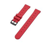 HUTBUVEAW Waffle Rubber Strap 20mm 22mm Sport Quick Release FPM/FKM Rubber Watchbands For Men's Diving Watch(Red black,20mm)