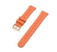 HUTBUVEAW Waffle Rubber Strap 20mm 22mm Sport Quick Release FPM/FKM Rubber Watchbands For Men's Diving Watch(Orange gold,20mm)