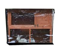 Hutch Cover,Rectangular UV Protection Pet Winter Protection Supplies,Double Rabbit Cage Dust Cover for Winter with Zipper Opening | for Garden Patio Backyard Lawn Outside