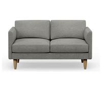 Hutch Fabric Curve Arm 2 Seater Sofa - Dove Grey