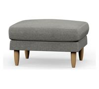 Hutch Fabric Footstool - Dove Grey