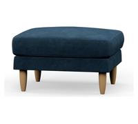 Hutch Fabric Footstool - Ink Blue
