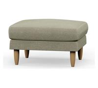 Hutch Fabric Footstool - Oat
